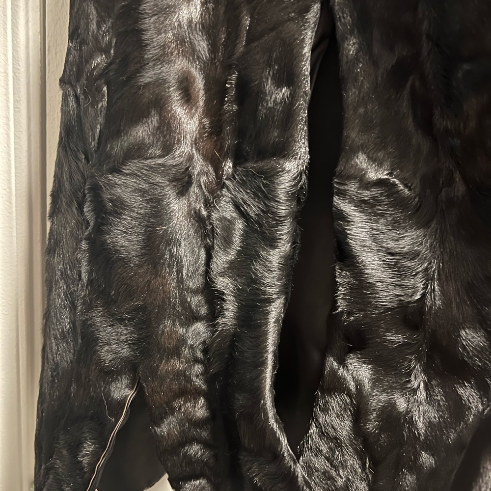Vintage Arctic Fur Co Black Fur Cape